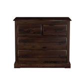 Ajmer Solid Sheesham Wood Chest of Four Drawers (Walnut Finish)